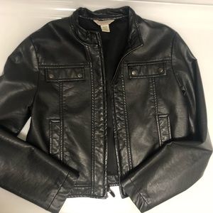 KC Parker Black Faux Leather Jacket